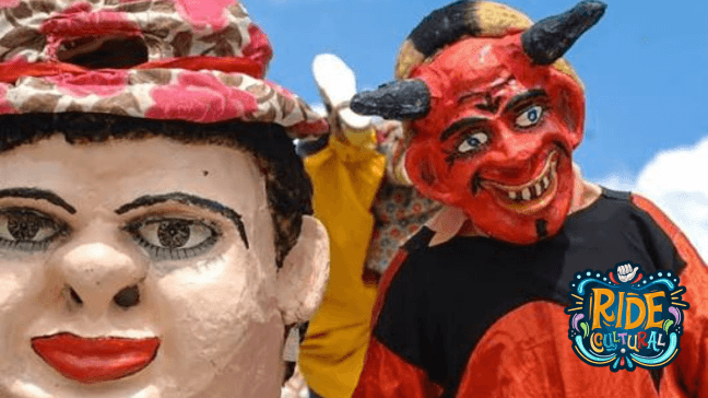 Ride Cultural de Alajuela  I  Espectáculo de Mascarada y Cimarrona